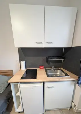 Cuisine ou kitchenette dans l'établissement Studio cosy - Proche Zénith