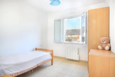 Un ou plusieurs lits dans un hébergement de l'établissement Les PerceNeige - Maison 85 m² à Port-Bail-Sur-Mer