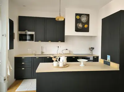 Cuisine ou kitchenette dans l'établissement Villa Rose-Marie