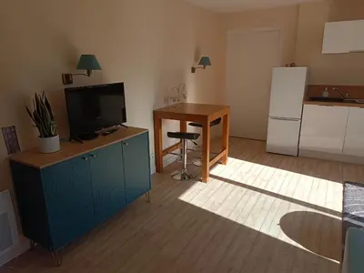 Cuisine ou kitchenette dans l'établissement F1 Chez Ademax