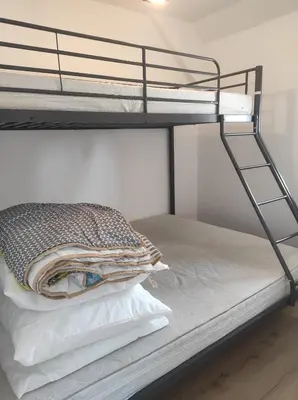 Un ou plusieurs lits dans un hébergement de l'établissement Duplex T3 refait a neuf sur Cabourg 2h30 de paris