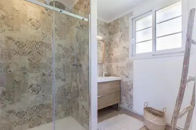 Salle de bains dans l'établissement La Maison du Fort
