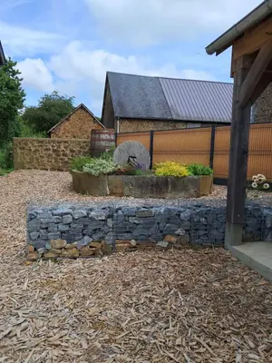 Jardin de l'établissement Stable Cottage at Le Prieuré