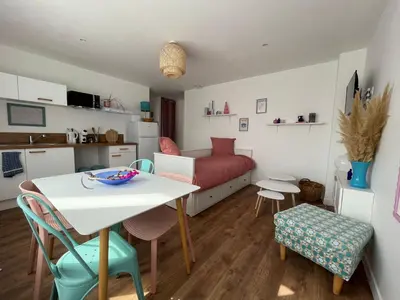 Cuisine ou kitchenette dans l'établissement Appartements - Riva Bella