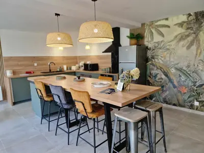 Cuisine ou kitchenette dans l'établissement La Maison Entre Terre & Mer