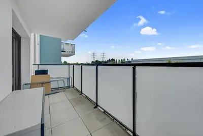 Balcon ou terrasse dans l'établissement Retraite Paisible à Dives sur Mer pour 4 pers