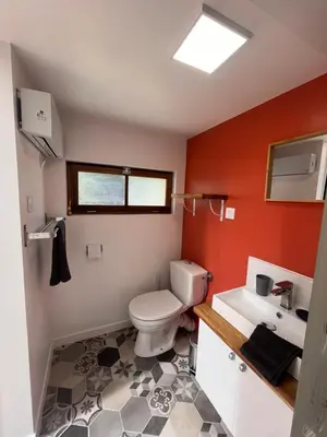 Salle de bains dans l'établissement Chambre indépendante chez l habitant dans le Cotentin