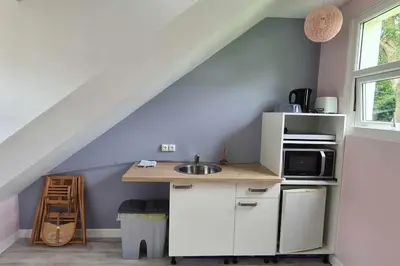 Cuisine ou kitchenette dans l'établissement Le gîte des Allains