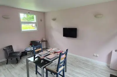 Télévision ou salle de divertissement dans l'établissement Le gîte des Allains