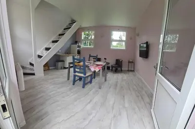 Coin salon dans l'établissement Le gîte des Allains