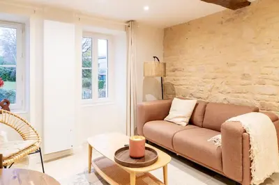 Coin salon dans l'établissement Superbe duplex avec vue