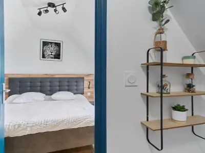 Un ou plusieurs lits dans un hébergement de l'établissement Holiday Home La Bergerie by Interhome