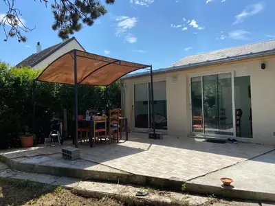 Terrasse ou espace extérieur de l'établissement Maison familiale proche de Varaville avec jardin clos et terrasse