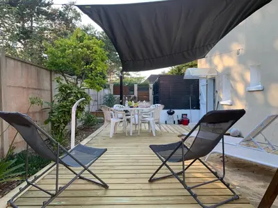 Terrasse ou espace extérieur de l'établissement La mélodie des Vagues
