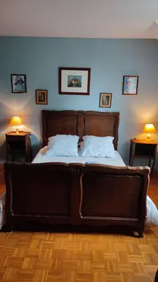 Un ou plusieurs lits dans un hébergement de l'établissement Chambre d'Hôtes La Closerie
