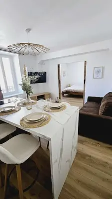 Coin salon dans l'établissement La maison du Pays d'Auge