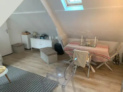 Cuisine ou kitchenette dans l'établissement Appartement à 2 pas de la plage
