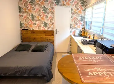 Un ou plusieurs lits dans un hébergement de l'établissement Maisonnette centre-ville