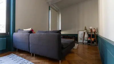 Coin salon dans l'établissement Maison quartier historique avec jardin et parking privé