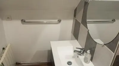 Salle de bains dans l'établissement Ma niche à louer
