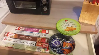 Nourriture dans l'appartement ou à proximité
