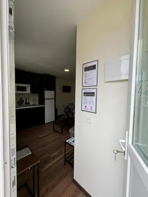 Cuisine ou kitchenette dans l'établissement Escapade saint Michel