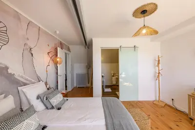 Un ou plusieurs lits dans un hébergement de l'établissement Les 13 lavoirs d'antan - chambre zen attitude