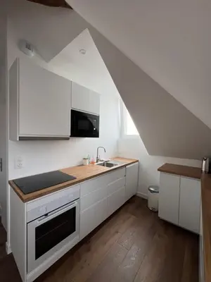Cuisine ou kitchenette dans l'établissement Villa Saint Louis 5