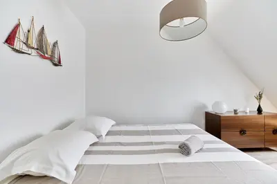 Un ou plusieurs lits dans un hébergement de l'établissement Le Repos de Cabourg - Appt à 650m de la plage