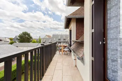 Balcon ou terrasse dans l'établissement Le Repos de Cabourg - Appt à 650m de la plage