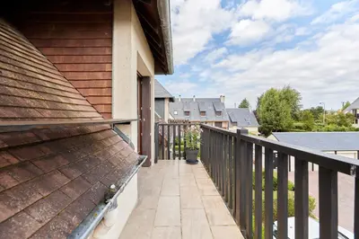 Balcon ou terrasse dans l'établissement Le Repos de Cabourg - Appt à 650m de la plage
