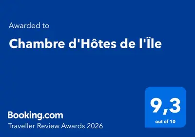 Certificat, récompense, panneau ou autre document affiché dans l'établissement Chambre d'Hôtes de l'Île