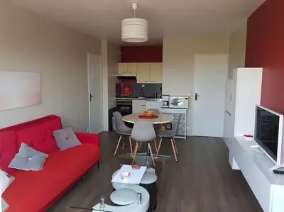 Cuisine ou kitchenette dans l'établissement LE PATIO -PLAGE vue mer ,Normandie,Juno Beach