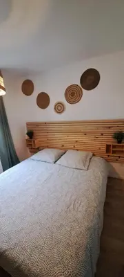 Un ou plusieurs lits dans un hébergement de l'établissement La Terrasse, Hyper centre au calme avec stationnement