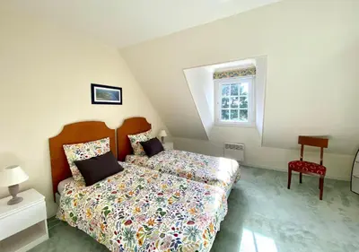 Un ou plusieurs lits dans un hébergement de l'établissement Duplex Bellevue, vue mer, à 50m de la plage!