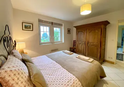 Un ou plusieurs lits dans un hébergement de l'établissement Villa Champfleury, à 50 m de la plage!