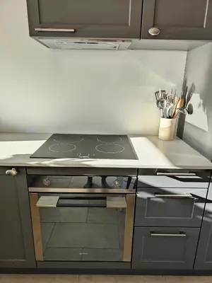 Cuisine ou kitchenette dans l'établissement Maison Louvel - proche du Mont-Saint-Michel