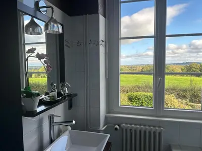 Cuisine ou kitchenette dans l'établissement La villa des 3