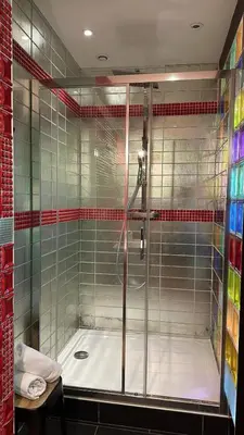 Salle de bains dans l'établissement La villa des 3