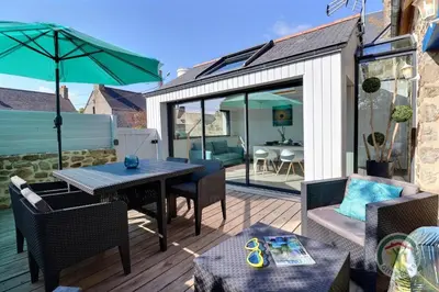 Terrasse ou espace extérieur de l'établissement Cote rivage