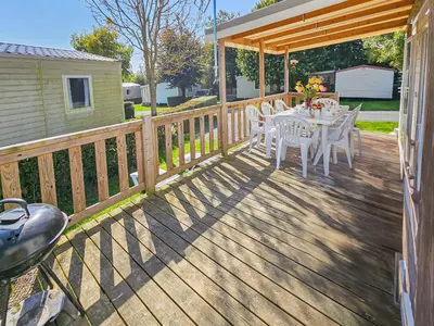 Balcon ou terrasse dans l'établissement Le Cotin Normand