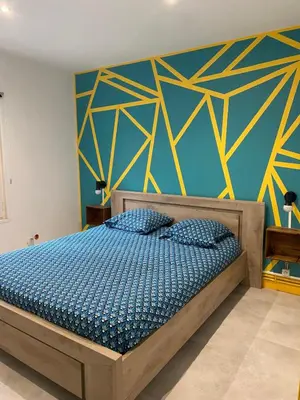 Un ou plusieurs lits dans un hébergement de l'établissement les moulins - T2 - appartement 4