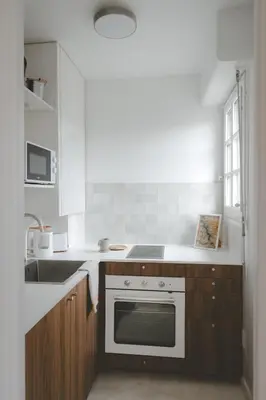 Cuisine ou kitchenette dans l'établissement L'escapade appartement 4 pers