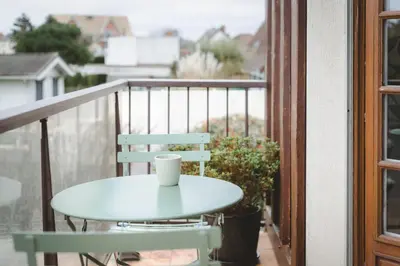 Balcon ou terrasse dans l'établissement L'escapade appartement 4 pers