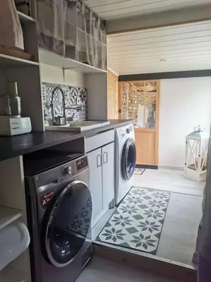 Cuisine ou kitchenette dans l'établissement Vespa Casa