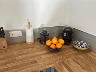 Cuisine ou kitchenette dans l'établissement Maison Privé de bourg 4 personnes