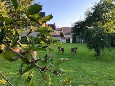 Jardin de l'établissement Villa Roulage Ferme 18ème Jardin Parking Normandie Plage