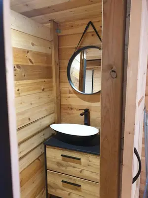Salle de bains dans l'établissement Studio cabane