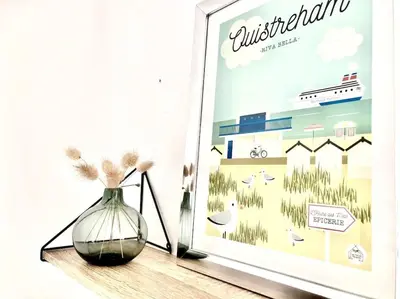 Certificat, récompense, panneau ou autre document affiché dans l'établissement Maison bord de mer avec terrasse - Riva Bella