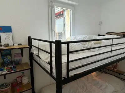 Un ou plusieurs lits dans un hébergement de l'établissement Cabourg: Appartement 2 Pièces, Proche Plage, Balcon, WiFi - FR-1-487-374